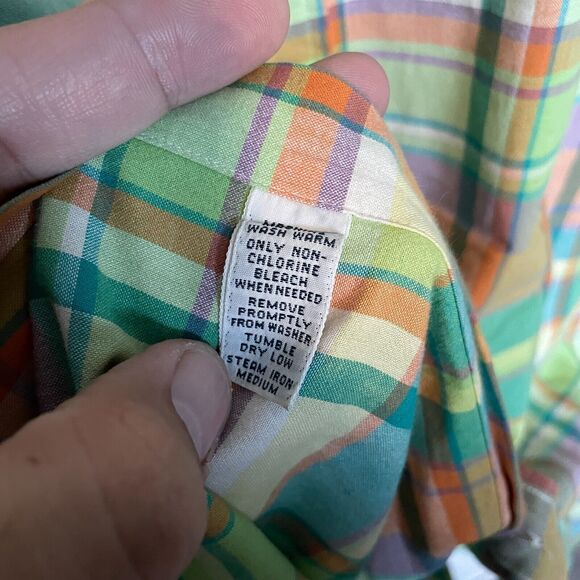 Ralph Lauren Shirt Mens XL Green Purple Short Sleeve Pastel Colorful Pony Preppy - Picture 6 of 9
